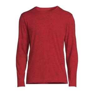 Men’s Long sleeved red shirt -Tri Color